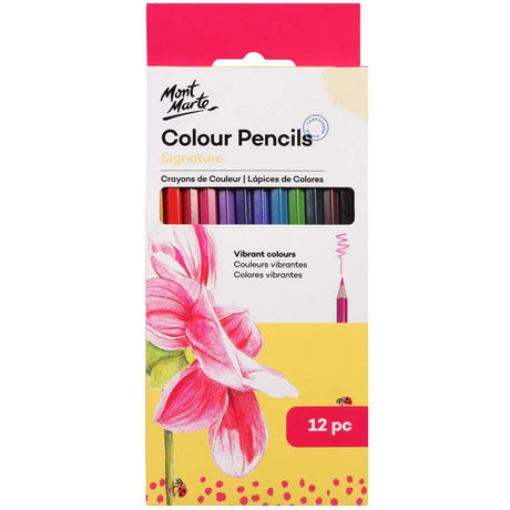 Colour Pencils Signature 12pc - Mont Marte - Glowish