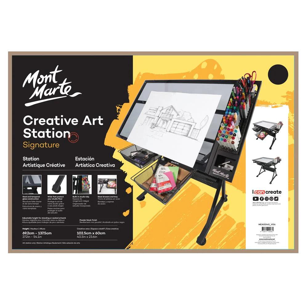 Creative Art Station Signature (Floor Standing) Table - Mont Marte - Glowish