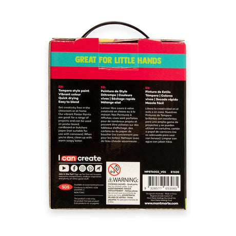 Fluoro Poster Paint Set 6pc x 60ml - Glowish