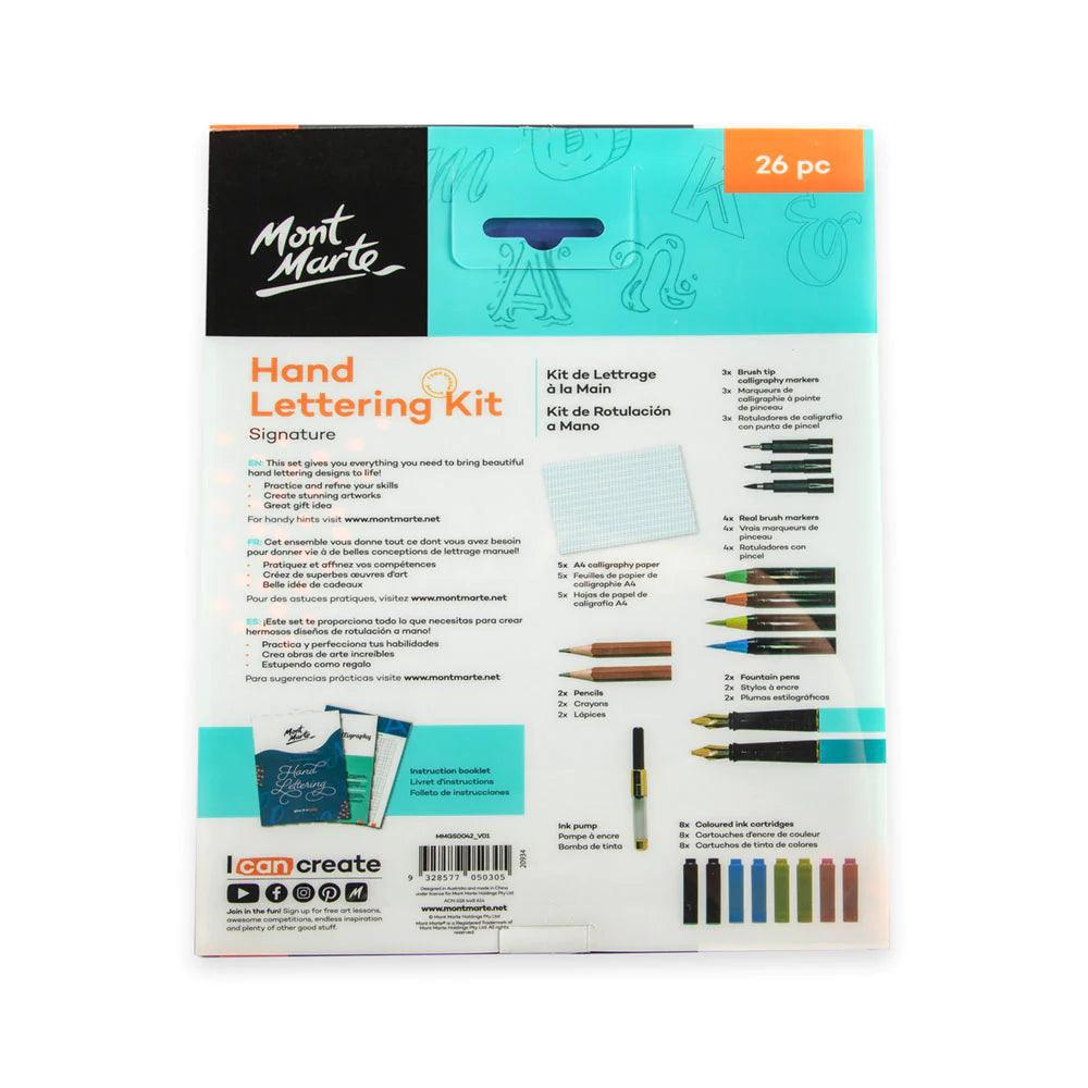 Hand Lettering Kit 26pc - Mont Marte - Glowish