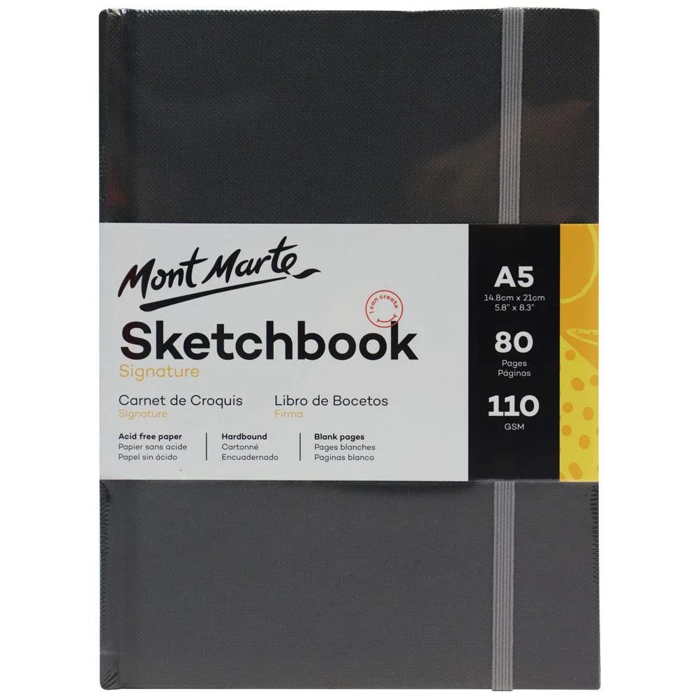 Hardbound Sketch Book Signature 110gsm A5 - Mont Marte - Glowish