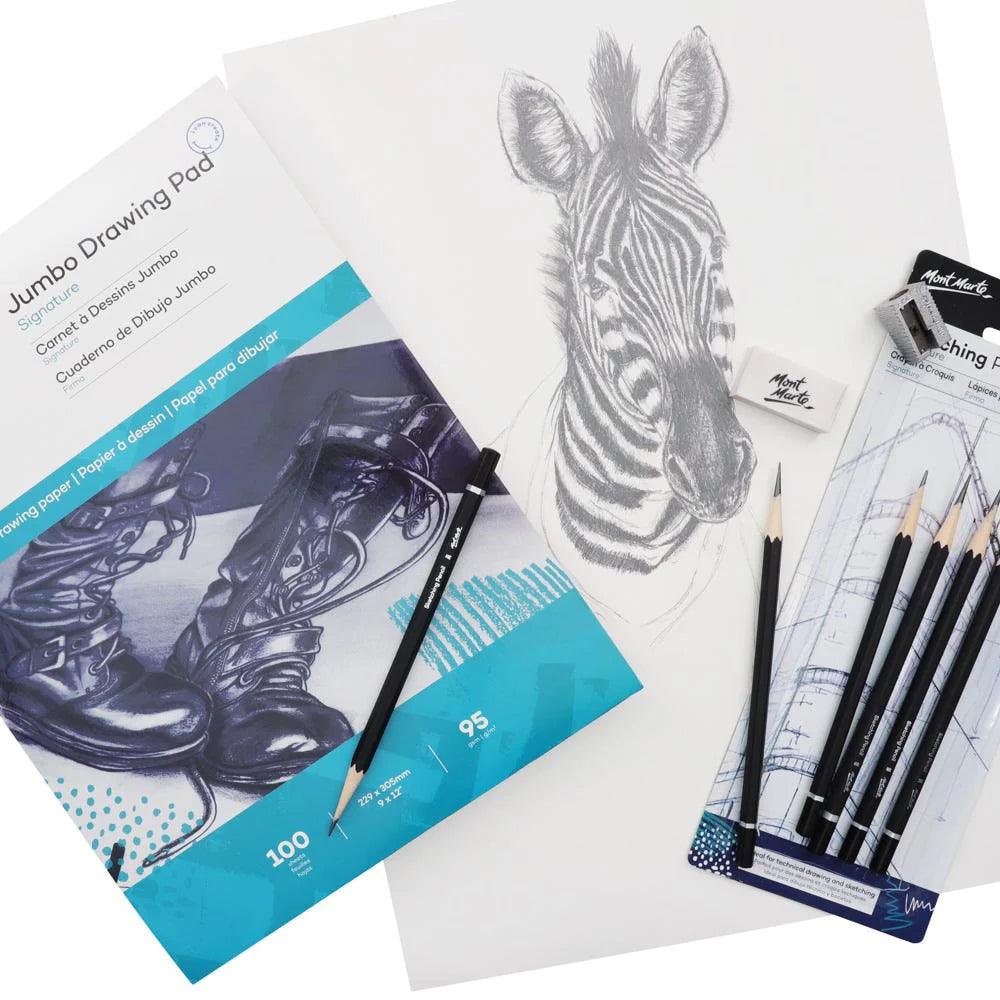 Jumbo Drawing Pad Signature 22.9 x 30.5cm (9 x 12in) 100 Sheet - Glowish