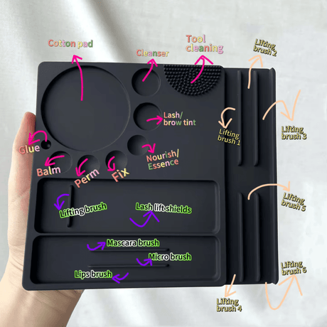 Lash Lift Silicone Palette - Super Big - Glowish