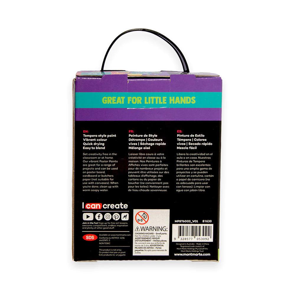 Metallic Poster Paint Set 6pc x 60ml - Mont Marte - Glowish