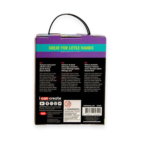 Metallic Poster Paint Set 6pc x 60ml - Mont Marte - Glowish