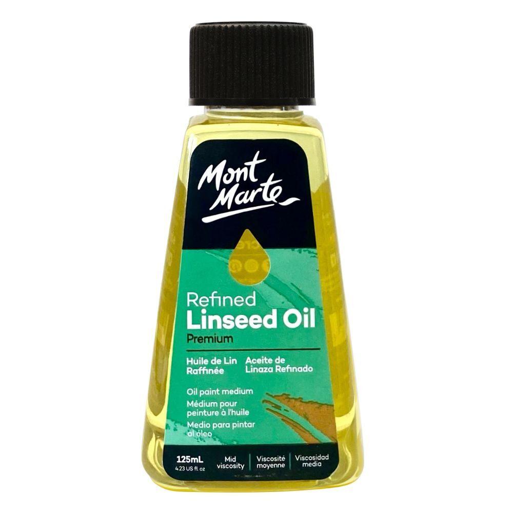 Mont Marte Oil Medium - Refined Linseed Oil 125ml - Glowish