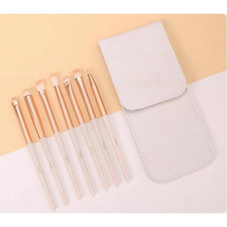 MSQ Eye Shadow Brush Set 7pcs - Rose White - Glowish