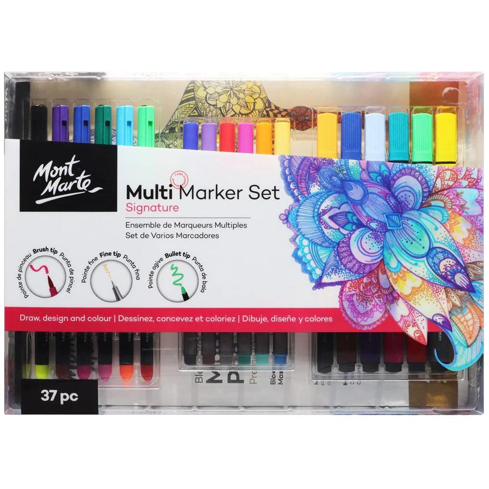 Multi Marker Set 37pc - Mont Marte - Glowish