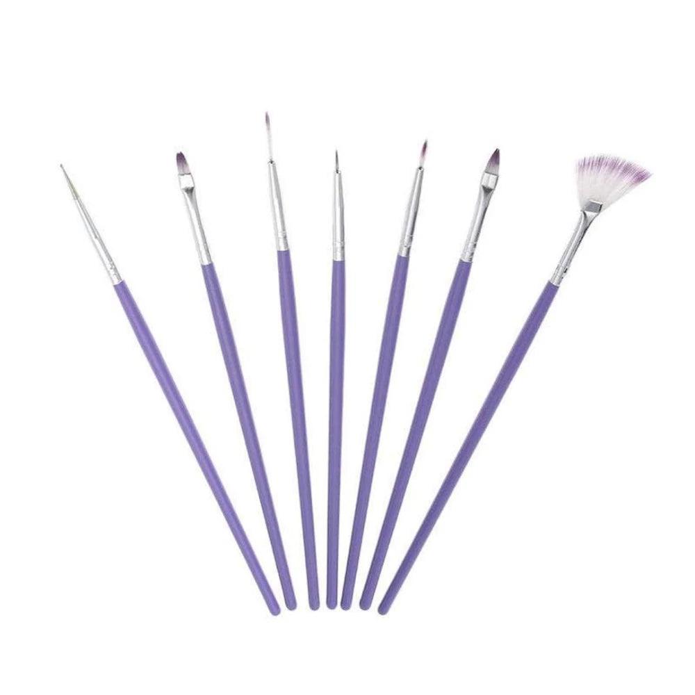 Nail Art Brush Set 7pcs - Glowish