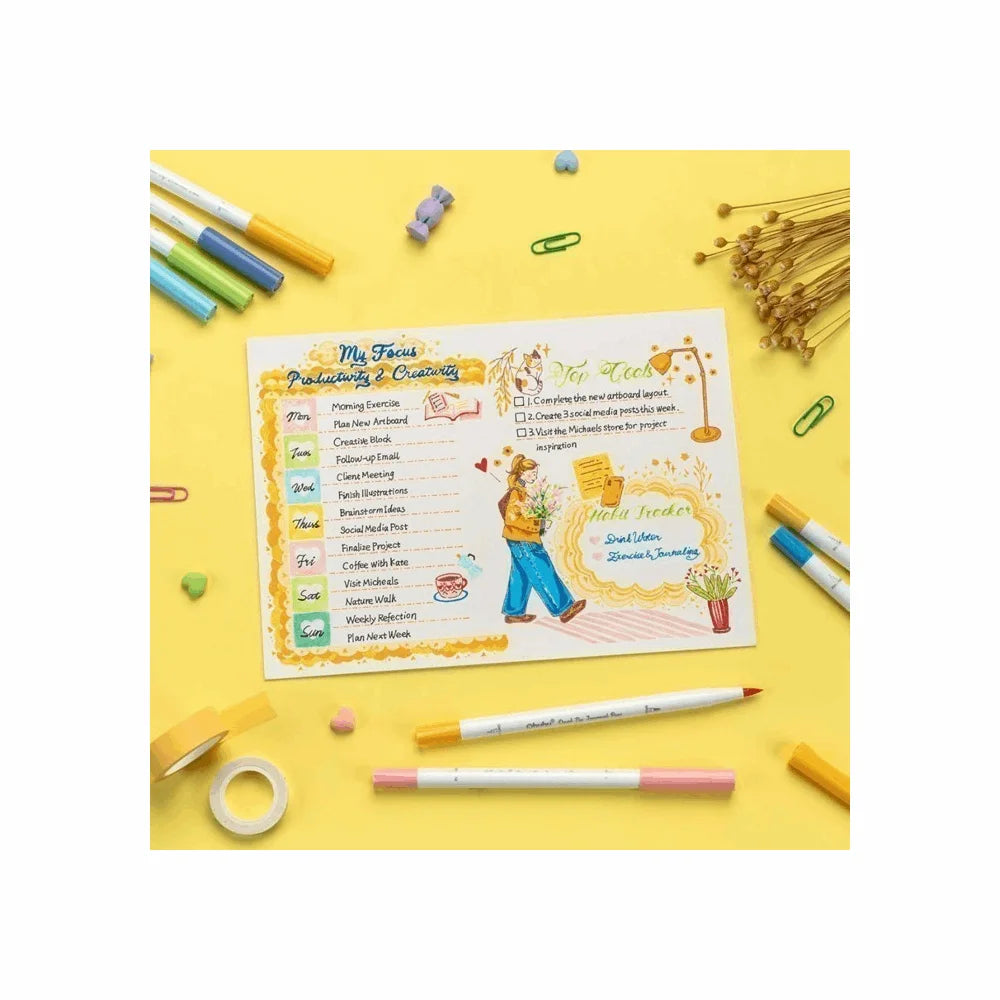 Ohuhu 80-colour water-based brush and extra-fine marker set detail 7