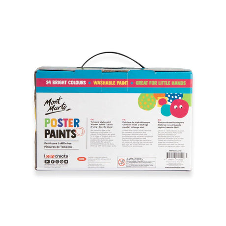 Poster Paint Set 24pc x 60ml - Mont Marte - Glowish