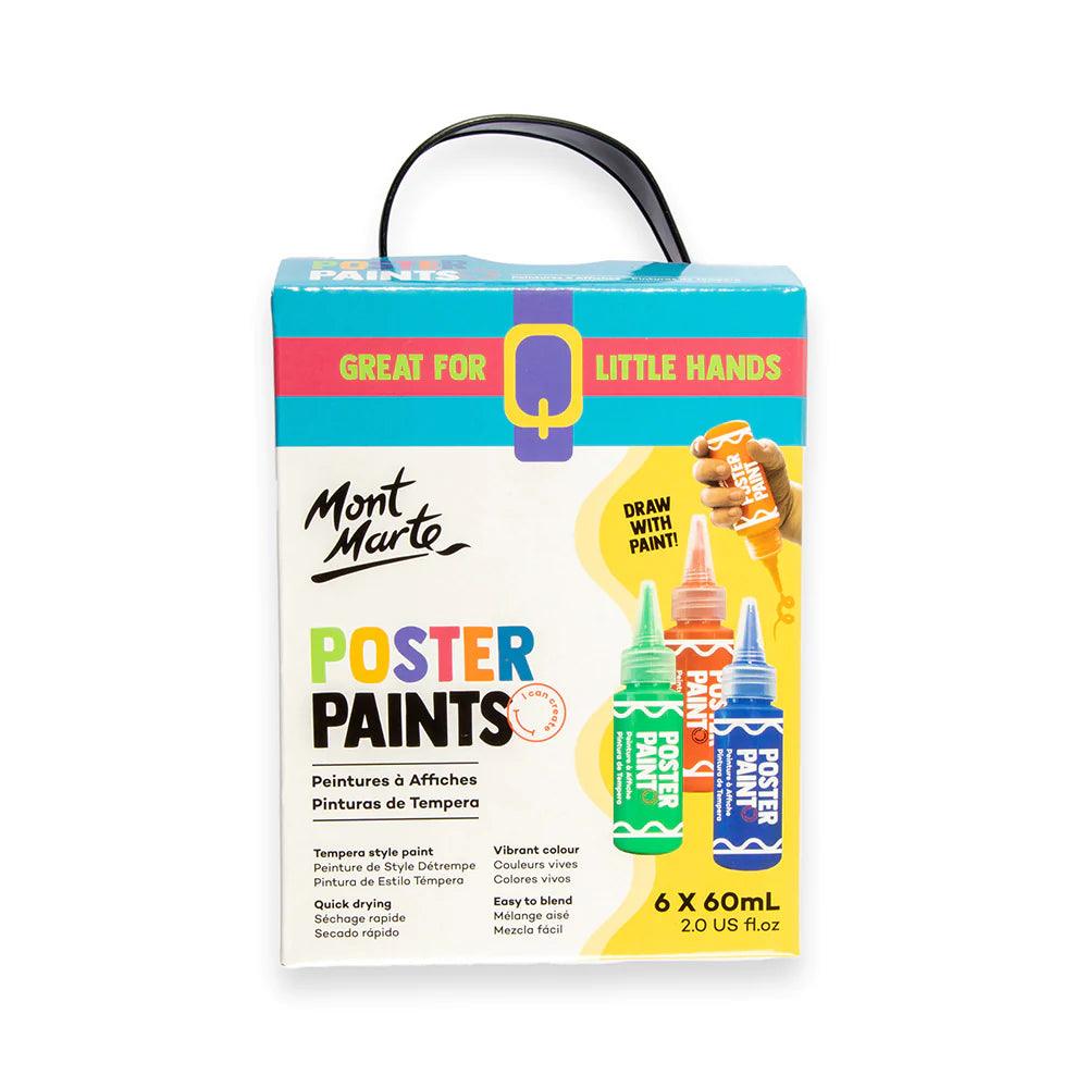 Poster Paint Set 6pc x 60ml - Mont Marte - Glowish