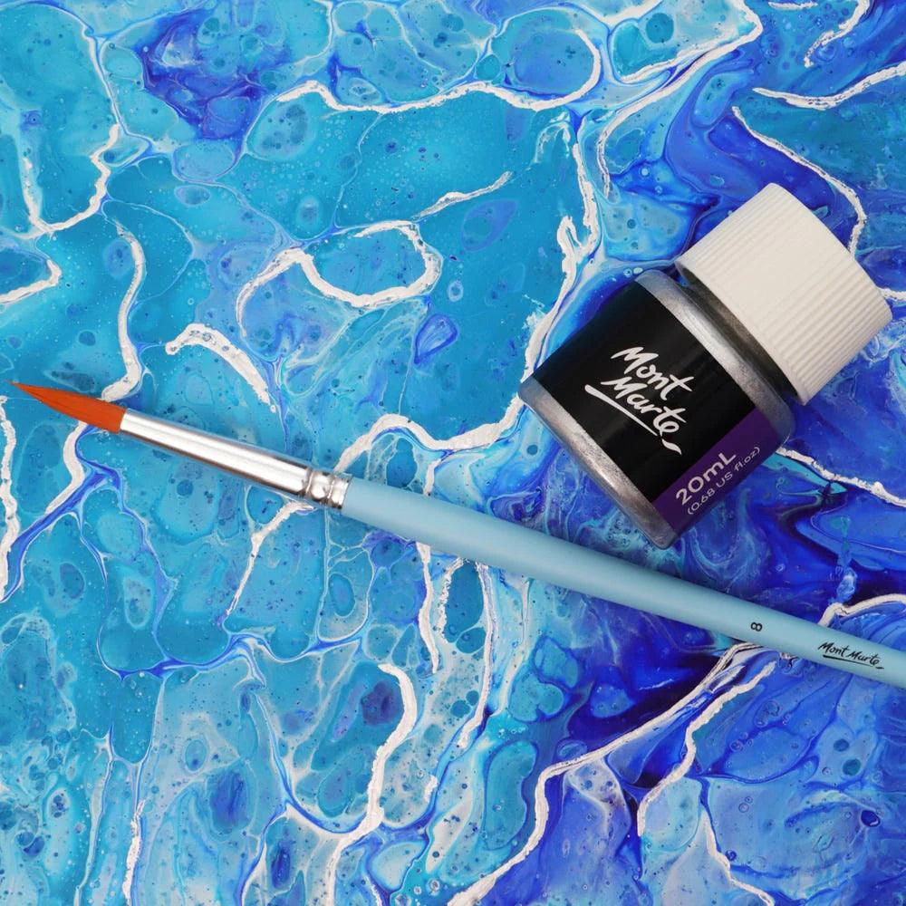 Silver Foil Paint Premium 20ml - Mont Marte Craft store