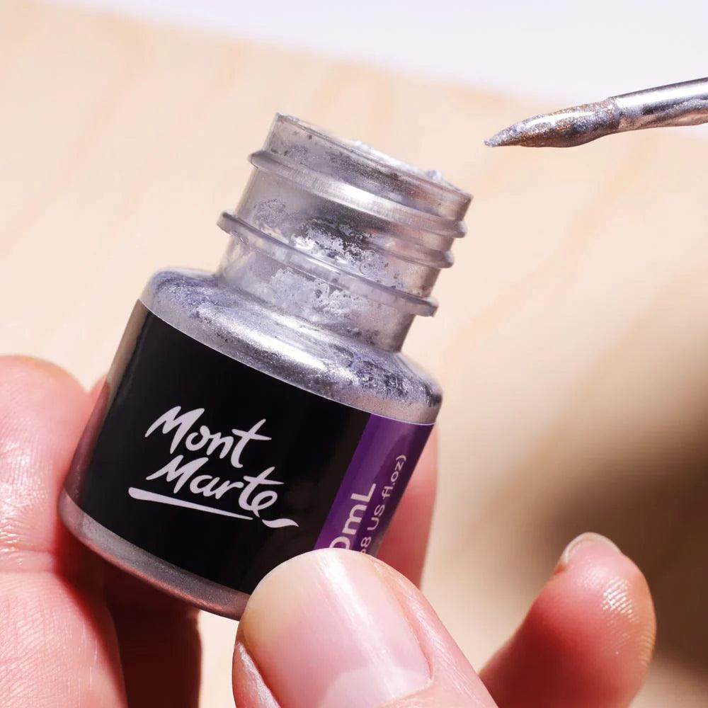Silver Foil Paint Premium 20ml - Mont Marte - Glowish