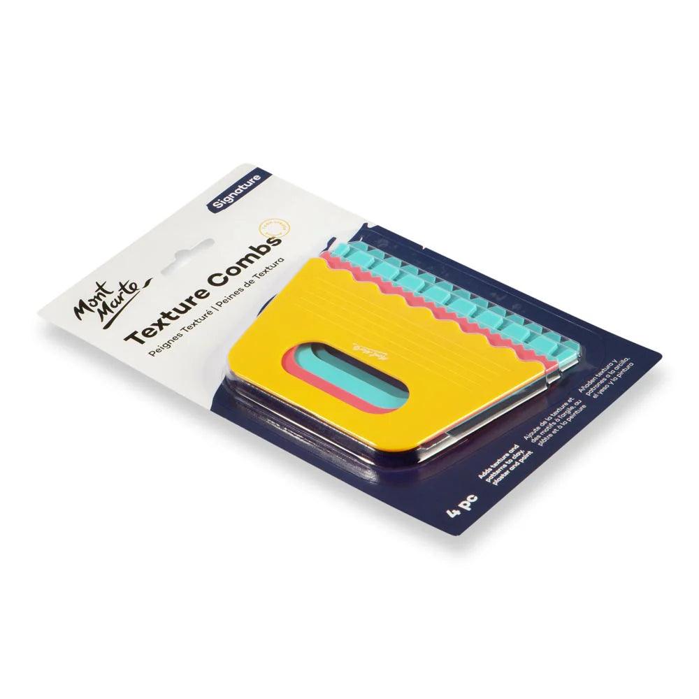Texture Combs Signature 4pc Mont Marte - Glowish