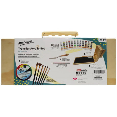 Traveller Acrylic Set 23pc - Mont Marte - Glowish