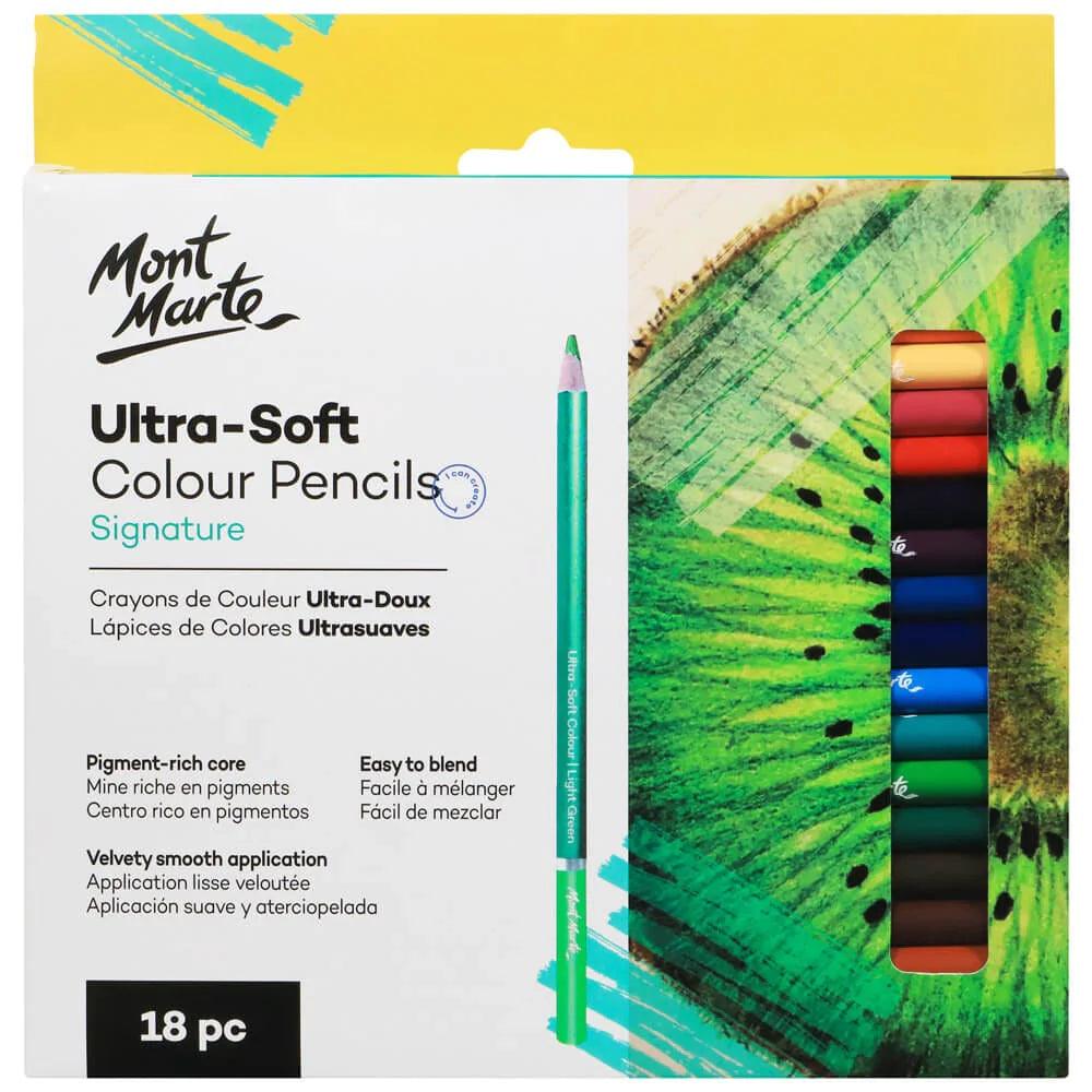 Ultra-Soft Colour Pencils 18pc - Mont Marte - Glowish