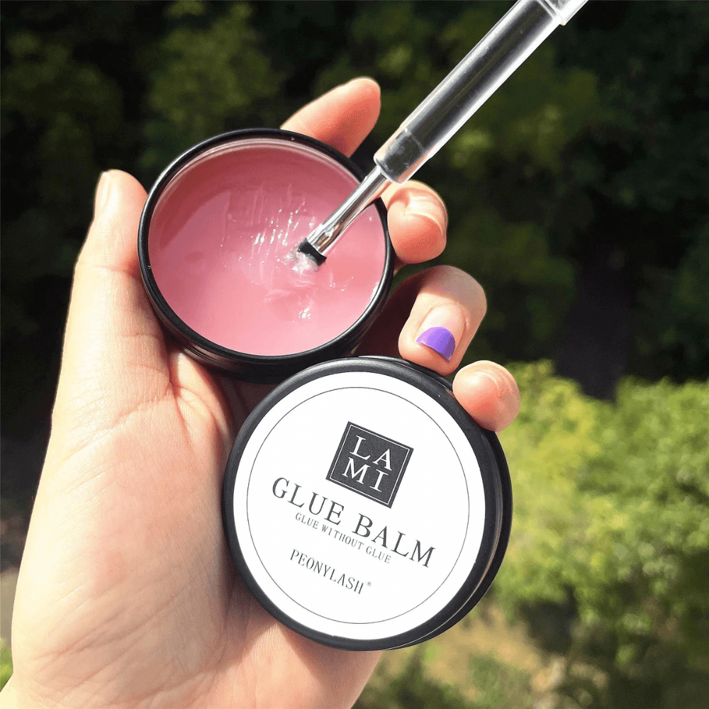 Vegan Lash Lift Glue Balm for Eyelash Lamination with Vitamin E 20g - Glowish