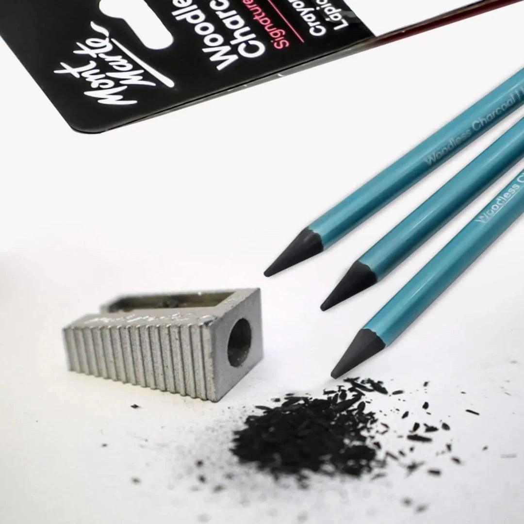 Woodless Charcoal Pencils 3pc - Mont Marte - Glowish