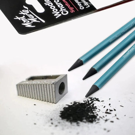 Woodless Charcoal Pencils 3pc - Mont Marte - Glowish