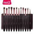 12 Pcs Rose Gold Eye shadow Makeup Brushes Set - Glowish