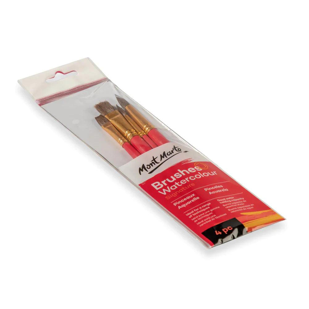4pcs Watercolour Brushes Signature Set - Mont Marte - Glowish