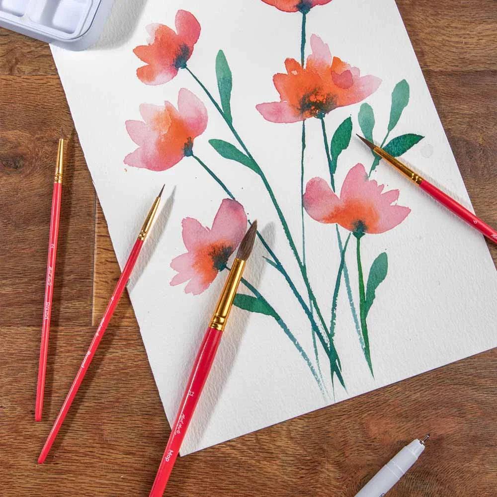 4pcs Watercolour Brushes Signature Set - Mont Marte - Glowish