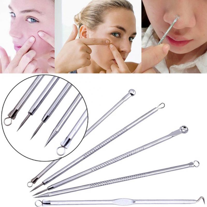 5pcs Acne Blackhead Remover Pimple Comedone Extractor Kit - Glowish