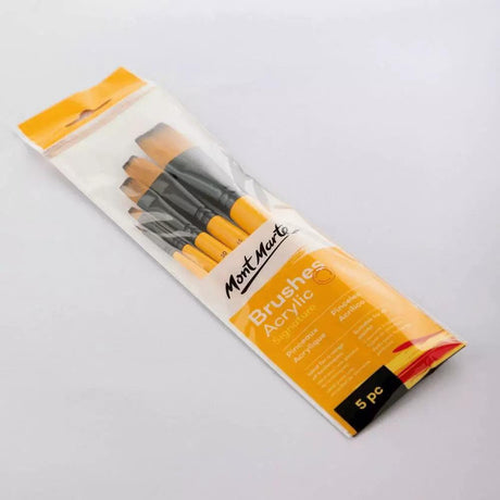 Acrylic Brushes Signature 5pc - Mont Marte - Glowish