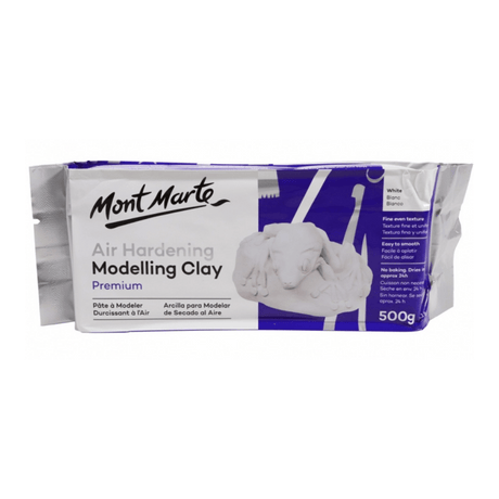Air Hardening Modelling Clay White 500G Premium Craft Arts - Glowish