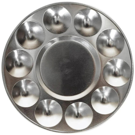 Aluminium Round Palette Signature 10 Well - Mont Marte - Glowish