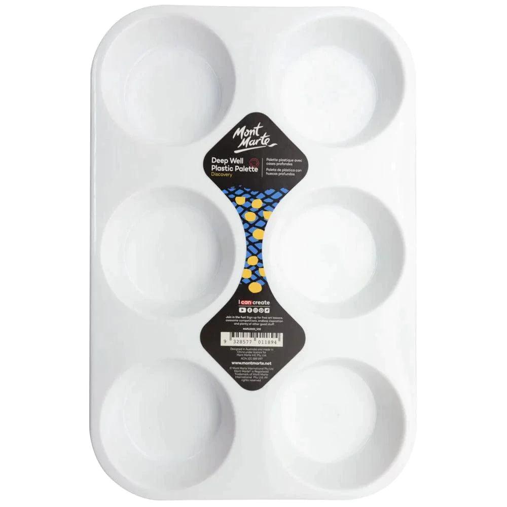 Deep Well Plastic Palette Discovery 6 Wells - Mont Marte - Glowish