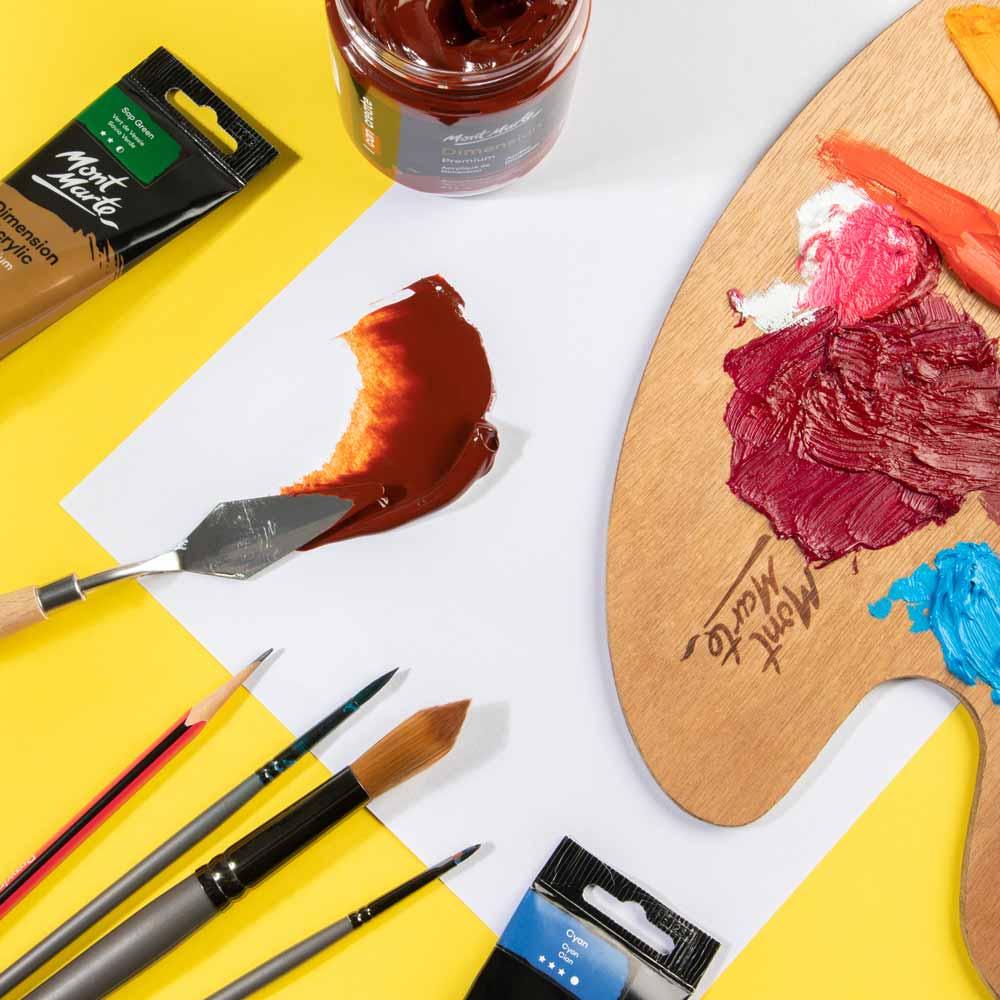 Dimension Acrylic Paint 250ml Pot - Burnt Sienna - Mont Marte - Glowish