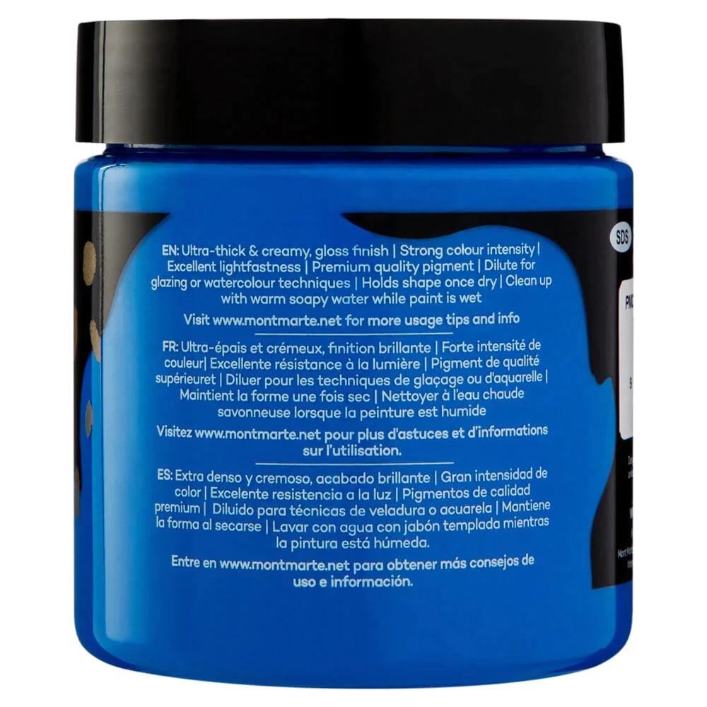 Dimension Acrylic Paint 250ml Pot - Cyan Blue - Mont Marte - Glowish