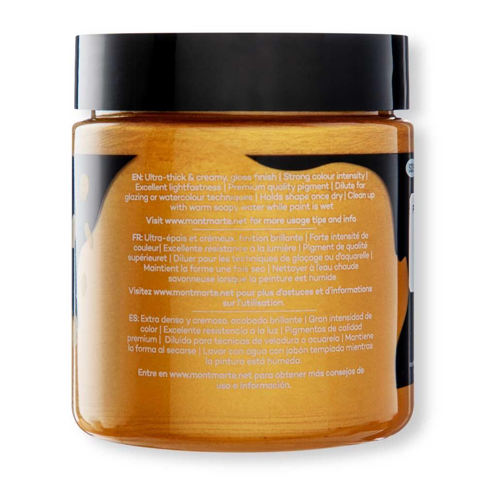 Dimension Acrylic Paint 250ml Pot- Gold - Mont Marte - Glowish