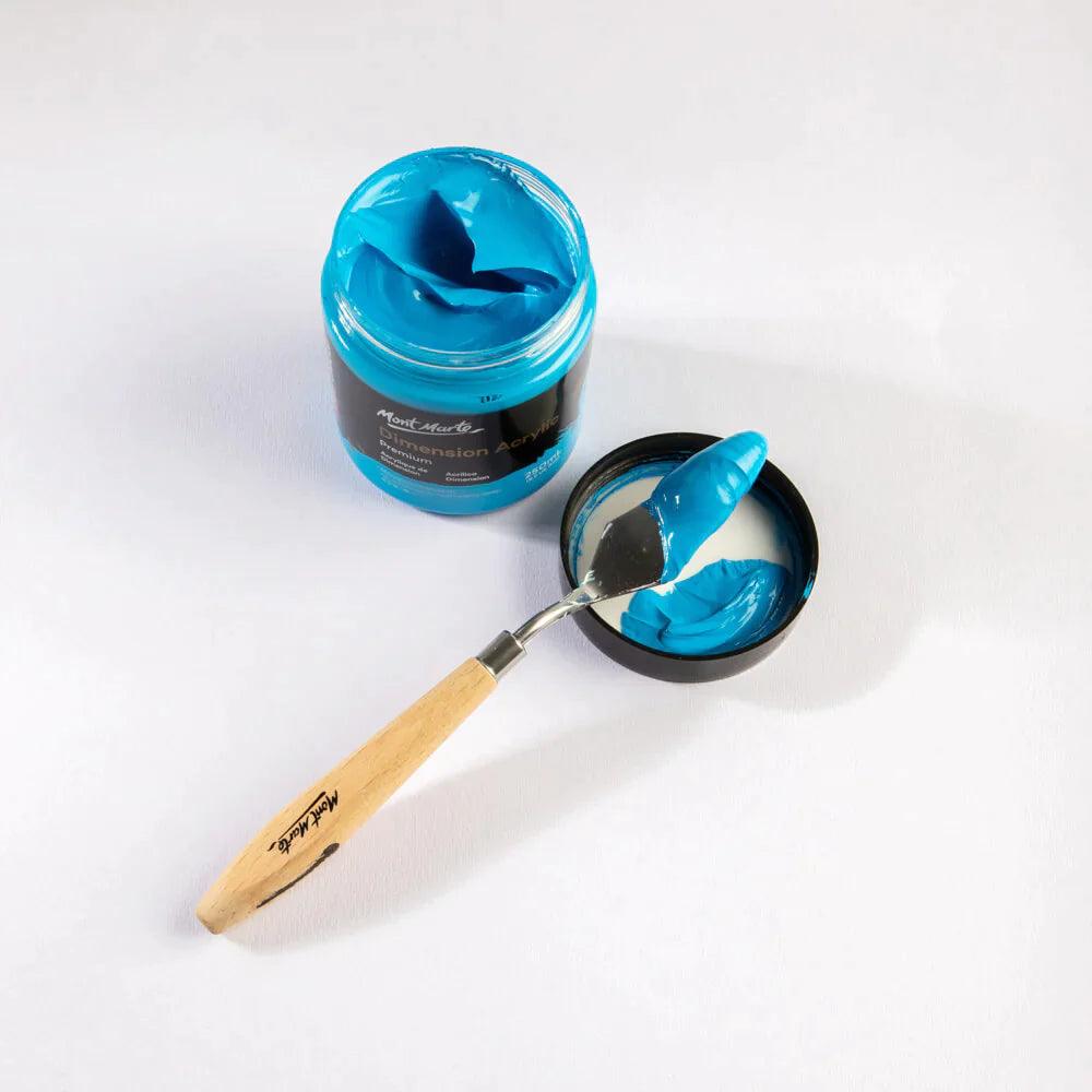 Dimension Acrylic Paint 250ml Pot - Monastral Cerulean - Mont Marte - Glowish