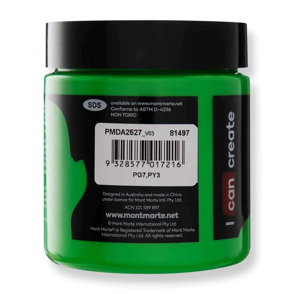 Dimension Acrylic Paint 250ml Pot - Monastral Green - Mont Marte - Glowish