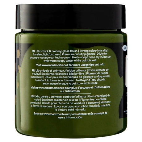 Dimension Acrylic Paint 250ml Pot - Olive Green - Mont Marte - Glowish