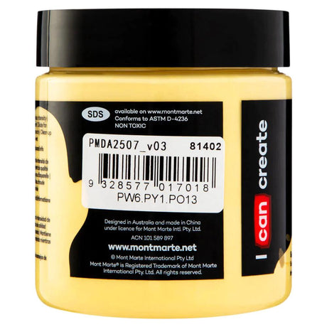 Dimension Acrylic Paint 250ml Pot - Sand - Mont Marte - Glowish