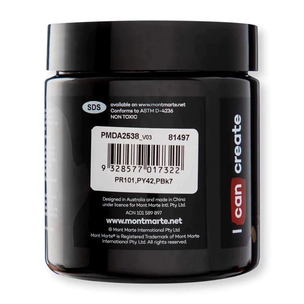 Dimension Acrylic Paint 250ml Pot - Van Dyke Brown - Mont Marte - Glowish