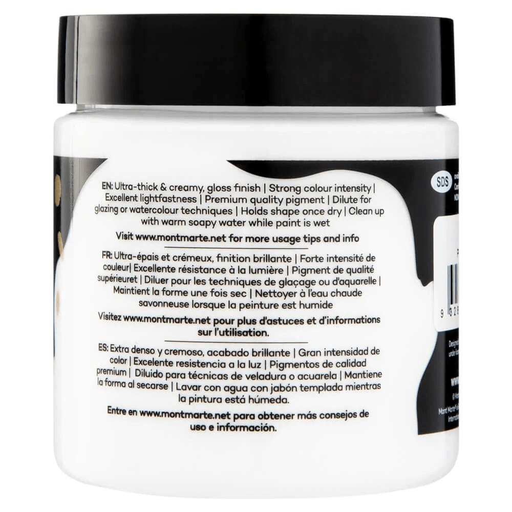 Dimension Acrylic Premium 250ml (8.5 US fl.oz) - Zinc White - Mont Marte - Glowish