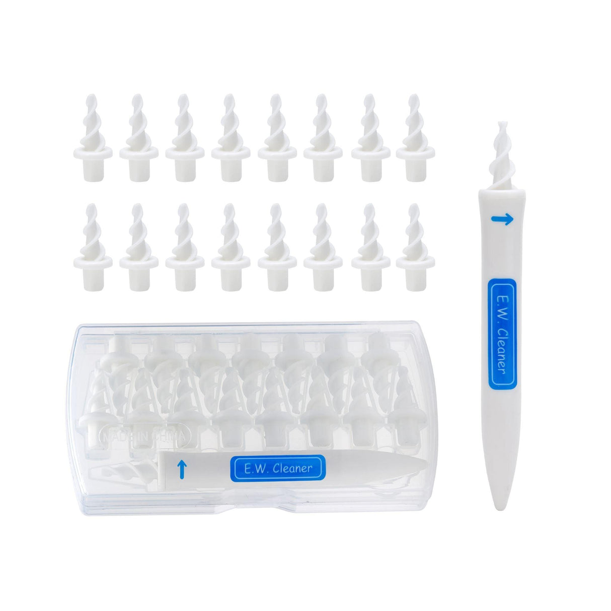 Ear Wax Cleaner/Remover Tool with Plastic box 16pcs/set - Glowish