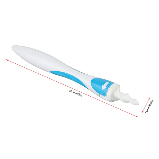 Ear Wax Cleaner/Remover with 16 Soft Rotating Silicone Tips - Glowish