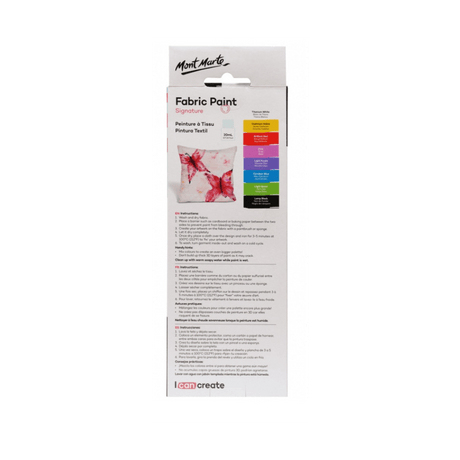 Fabric Paint Set 8pce x 20ml - Mont Marte - Glowish