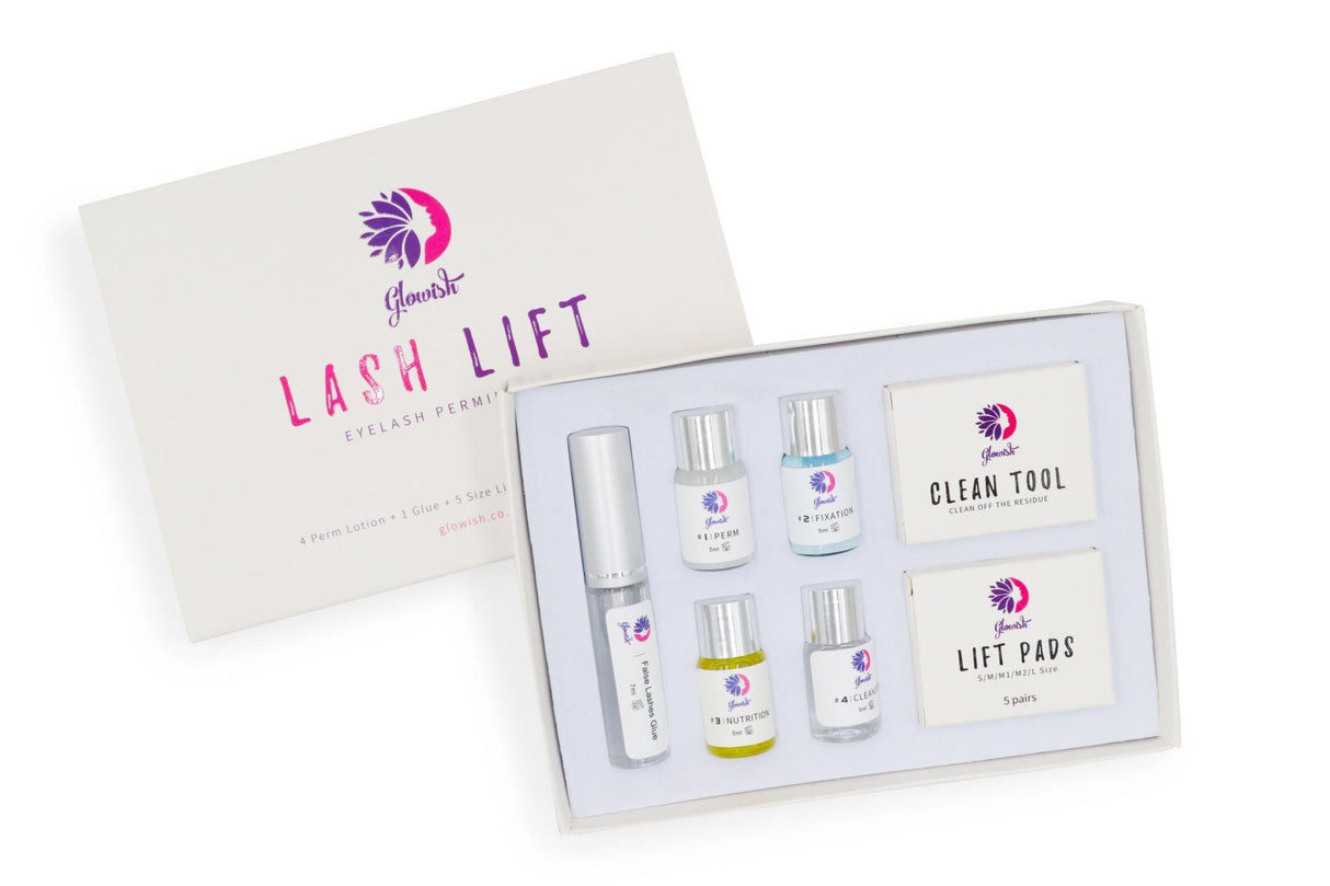 Glowish Eyelash Kit Lashes Perming Lifting Nutritious Lash Lift Perm Set - Glowish