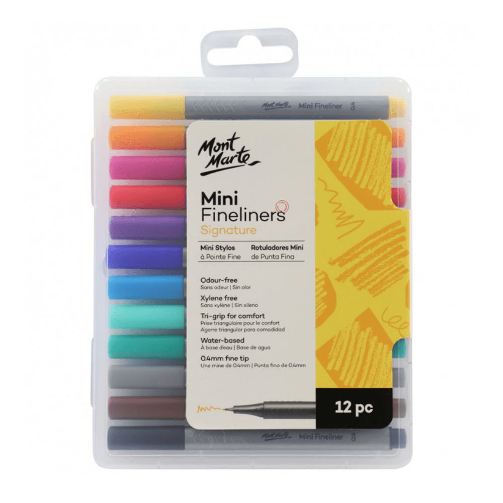 Mini Fineliner Marker 12pce - Glowish