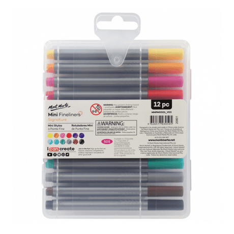 Mini Fineliner Marker 12pce - Glowish