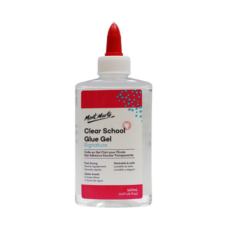 Mont Marte Clear School Glue 147ml washable - Glowish