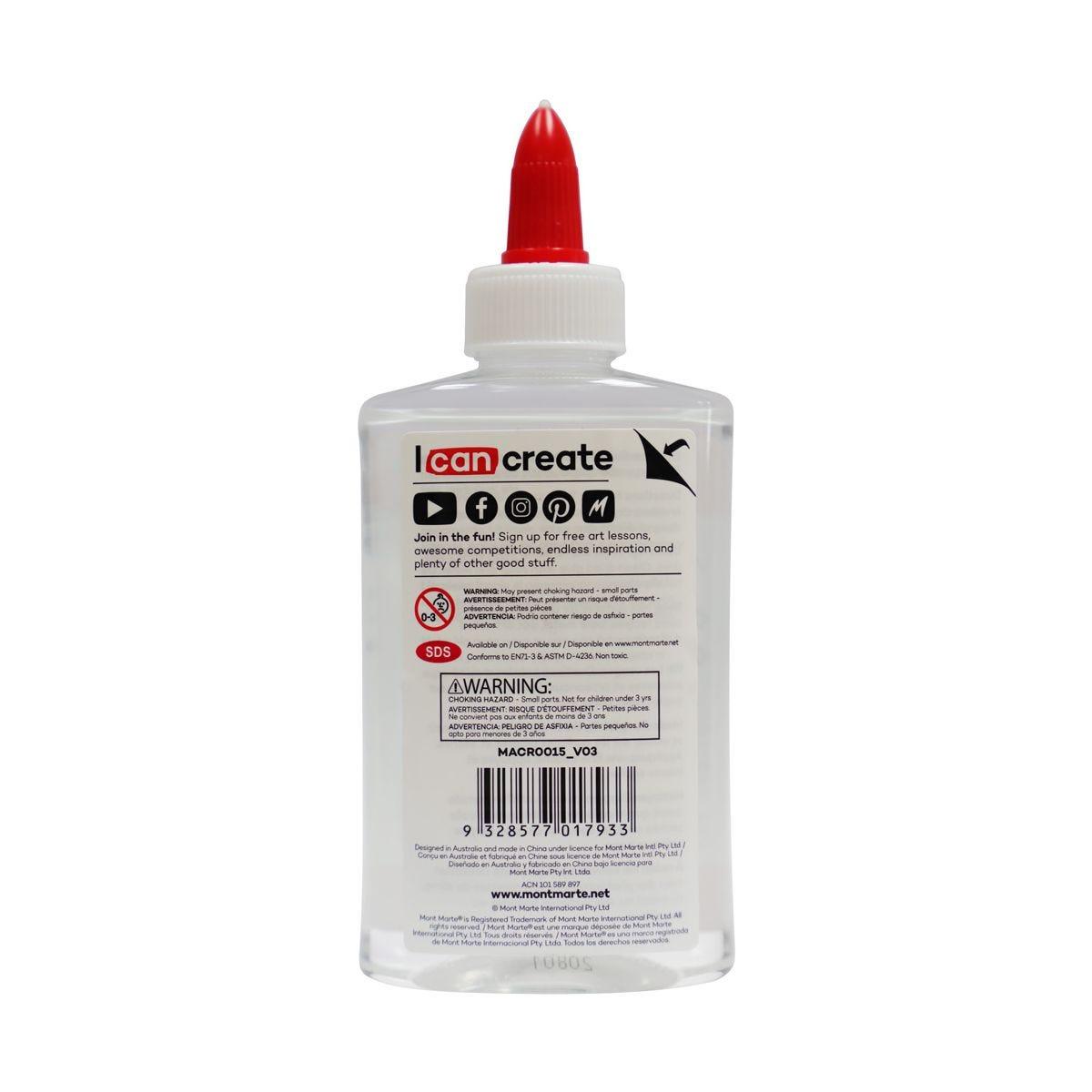 Mont Marte Clear School Glue 147ml washable - Glowish