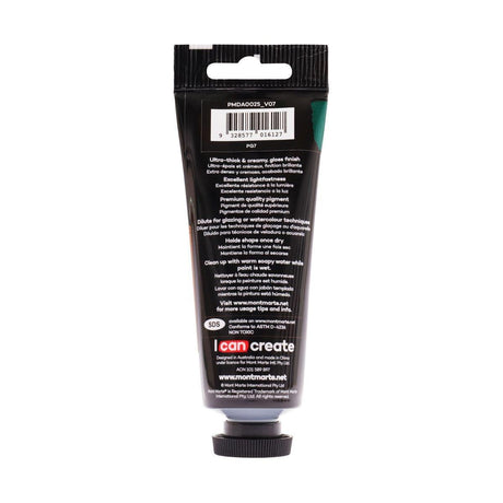 Mont Marte Dimension Acrylic Premium 75ml Tube - Viridian - Glowish